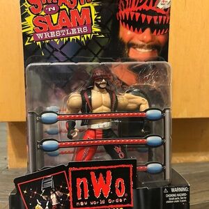 Smash 'N Slam Wrestlers Action Figure - Red and Black